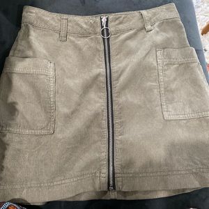 pacsun corduroy utility skirt
